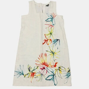 For Cynthia Cy1570-42m Women's Beige Squair Neck Short Casual Dress Size…